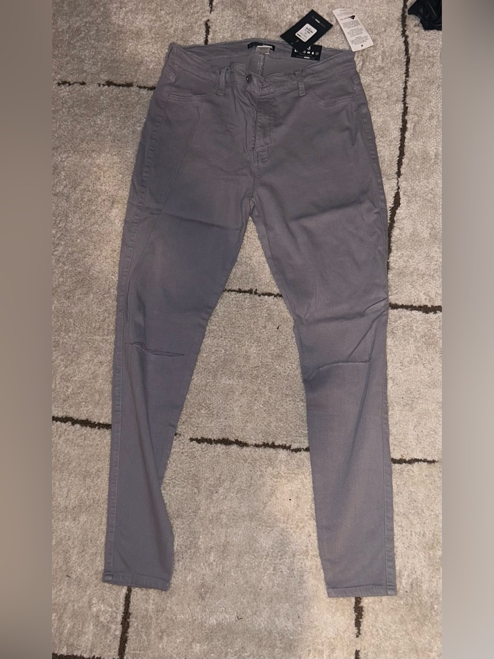 Fashion Nova Women's Skinny Pants in Charcoal Gray